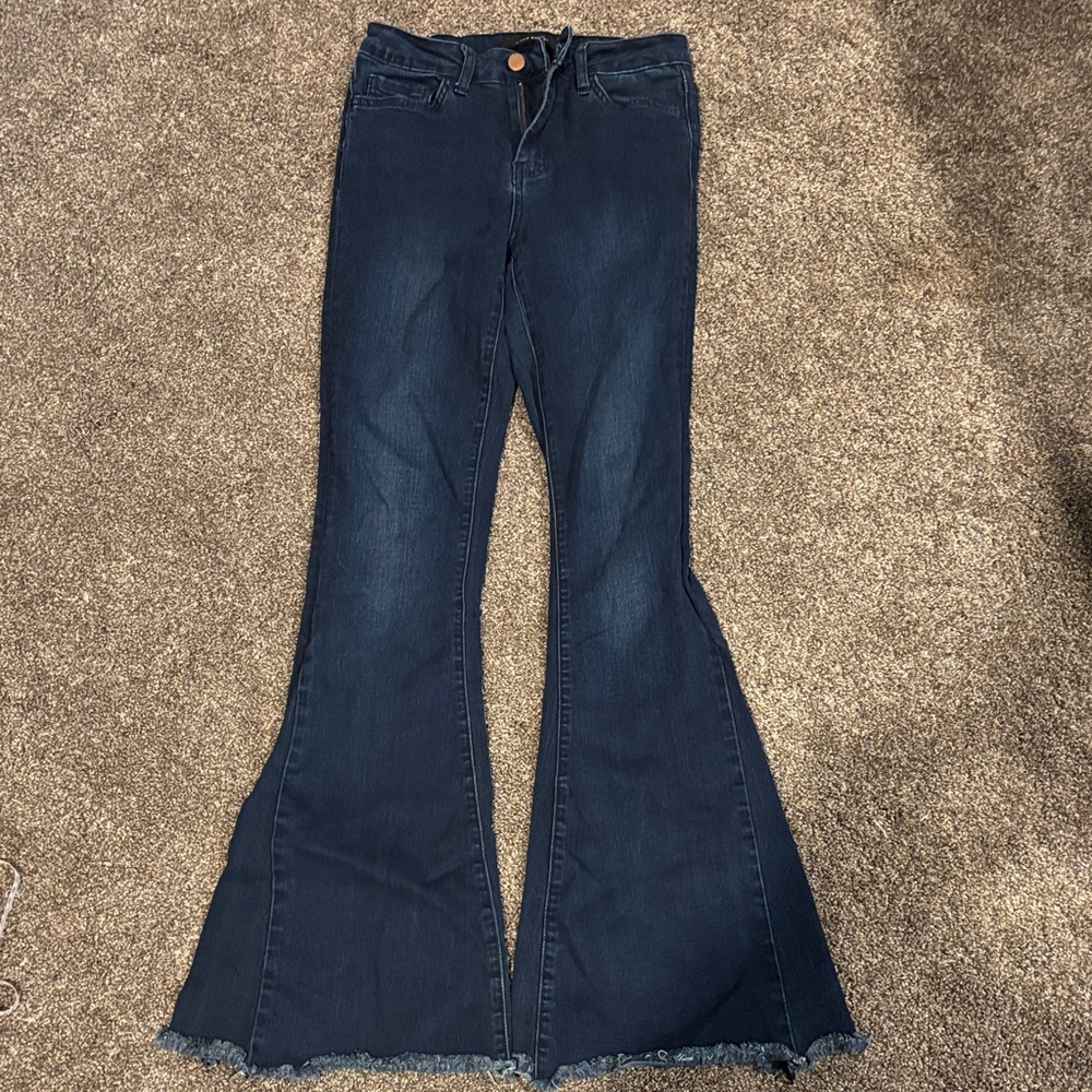 Size 26 Flying Monkey Dark Blue Flare Jeans